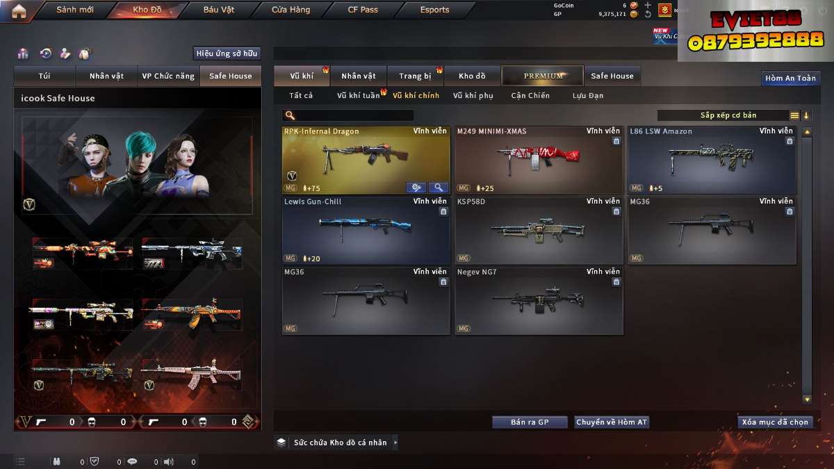 shop acc cf uy tin gia re
